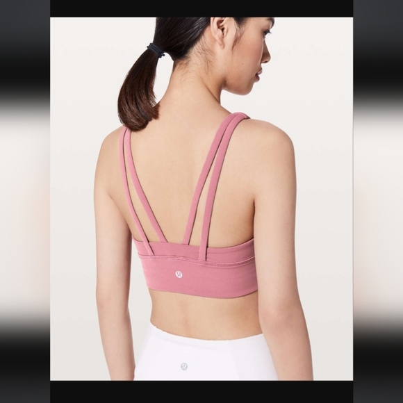 Lululemon Bind & Cross Bra Moss Rose - Picture 4 of 7